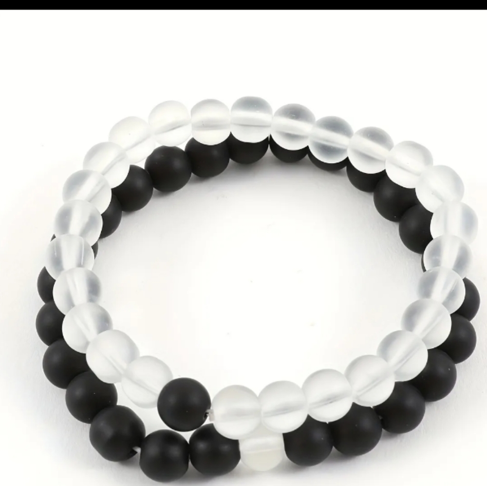Black And White Twin Bracelet